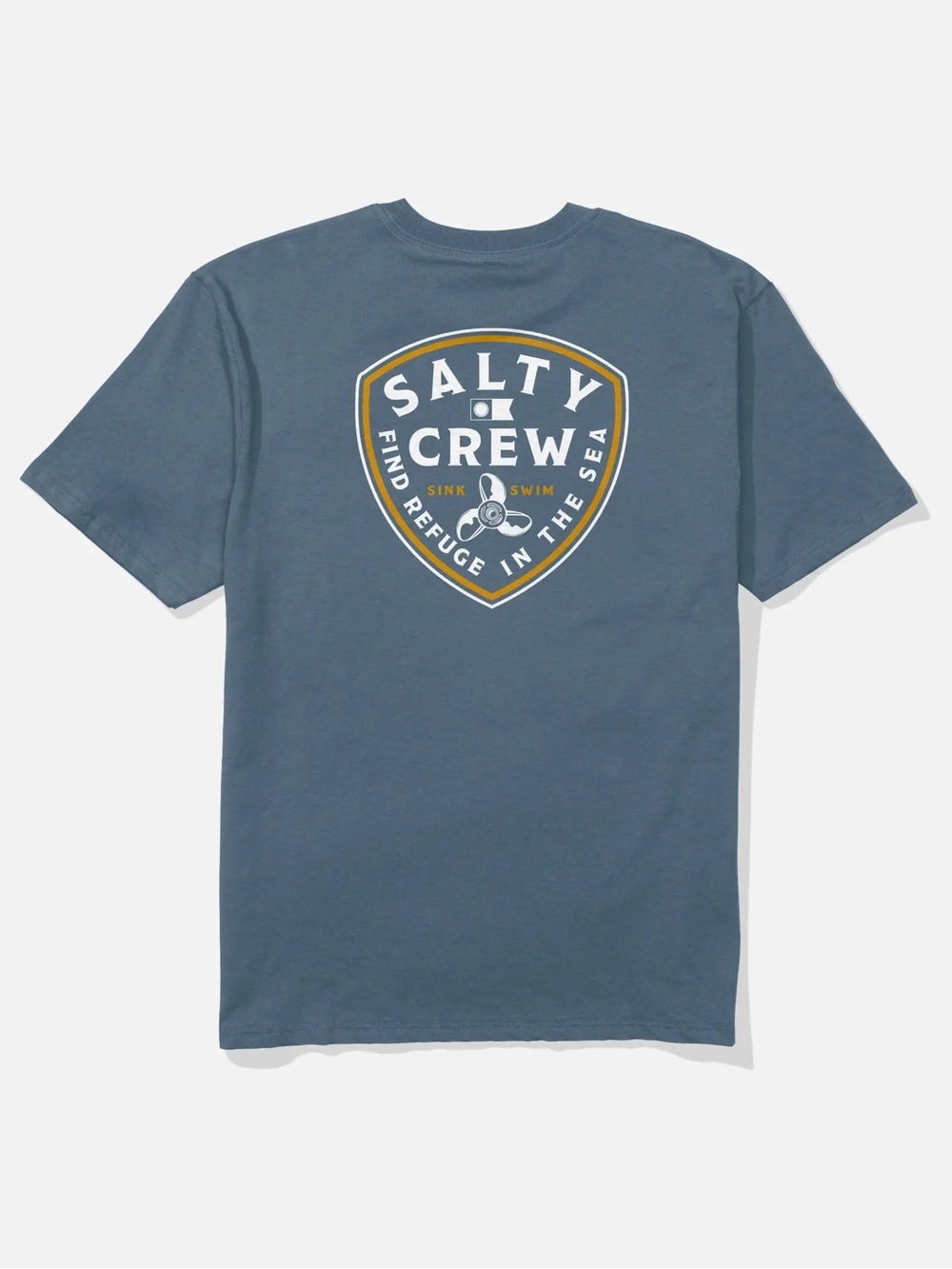 Salty Crew Rotor Classic SS T-Shirt - Slate - Large - New